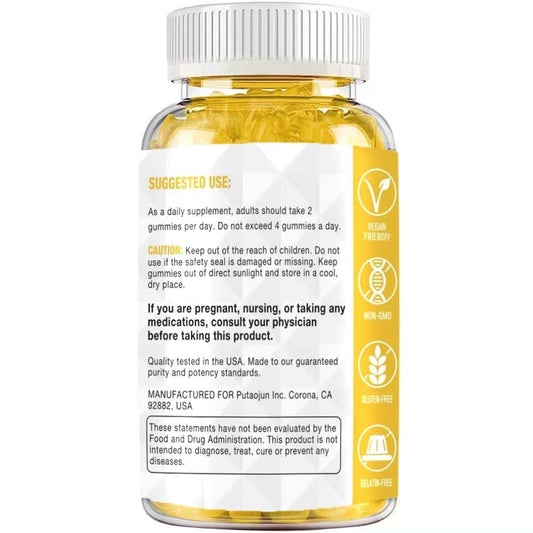 Putaojun Creatine Monohydrate gummies mango flavor offers tasty energy support