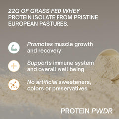 PWDRS post-workout shake glass illustrating quick protein boost in daily routine