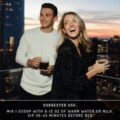 PWDRS Snooze hot chocolate serving invites a comforting night-time treat
