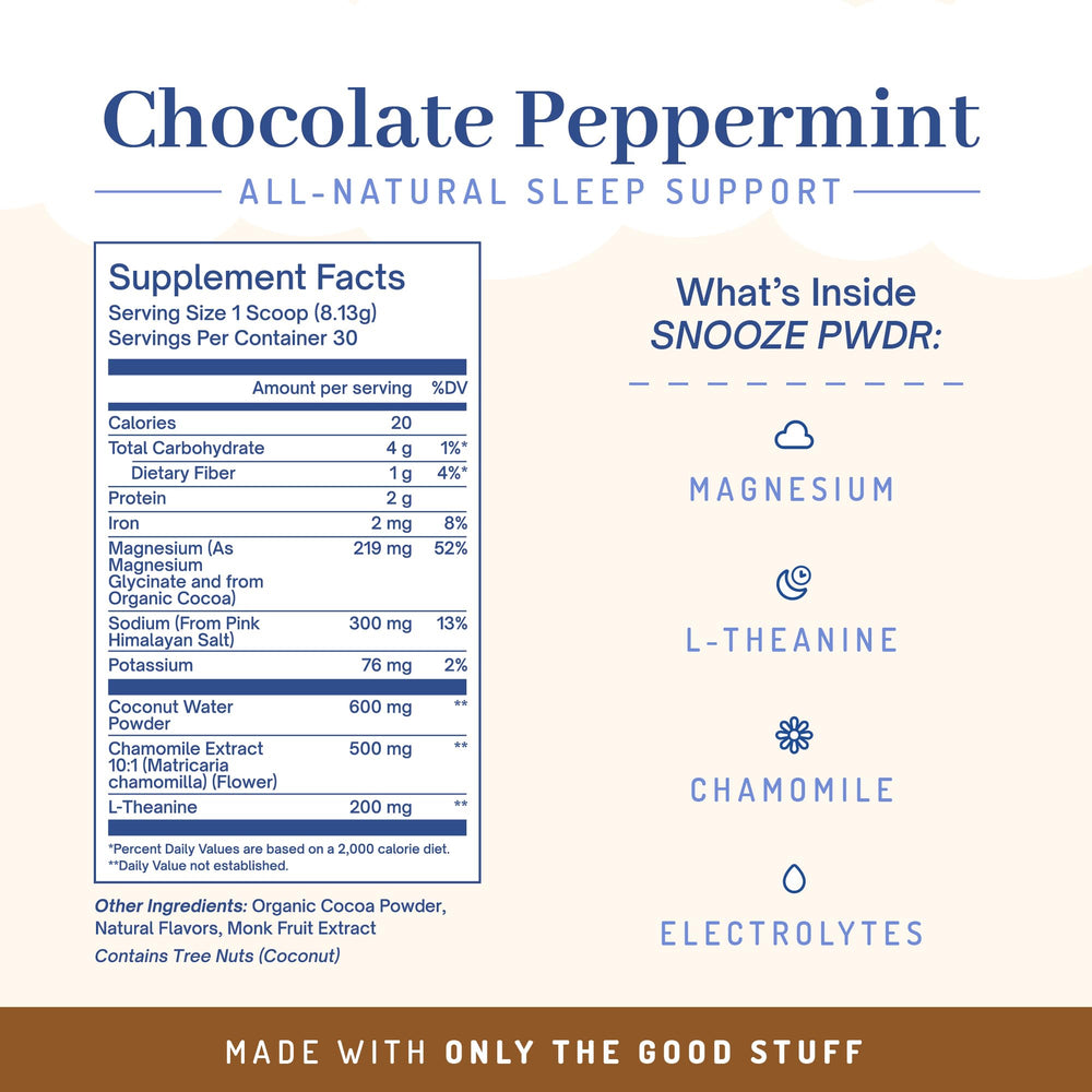 PWDRS Snooze hot chocolate cup invites a relaxing evening drink