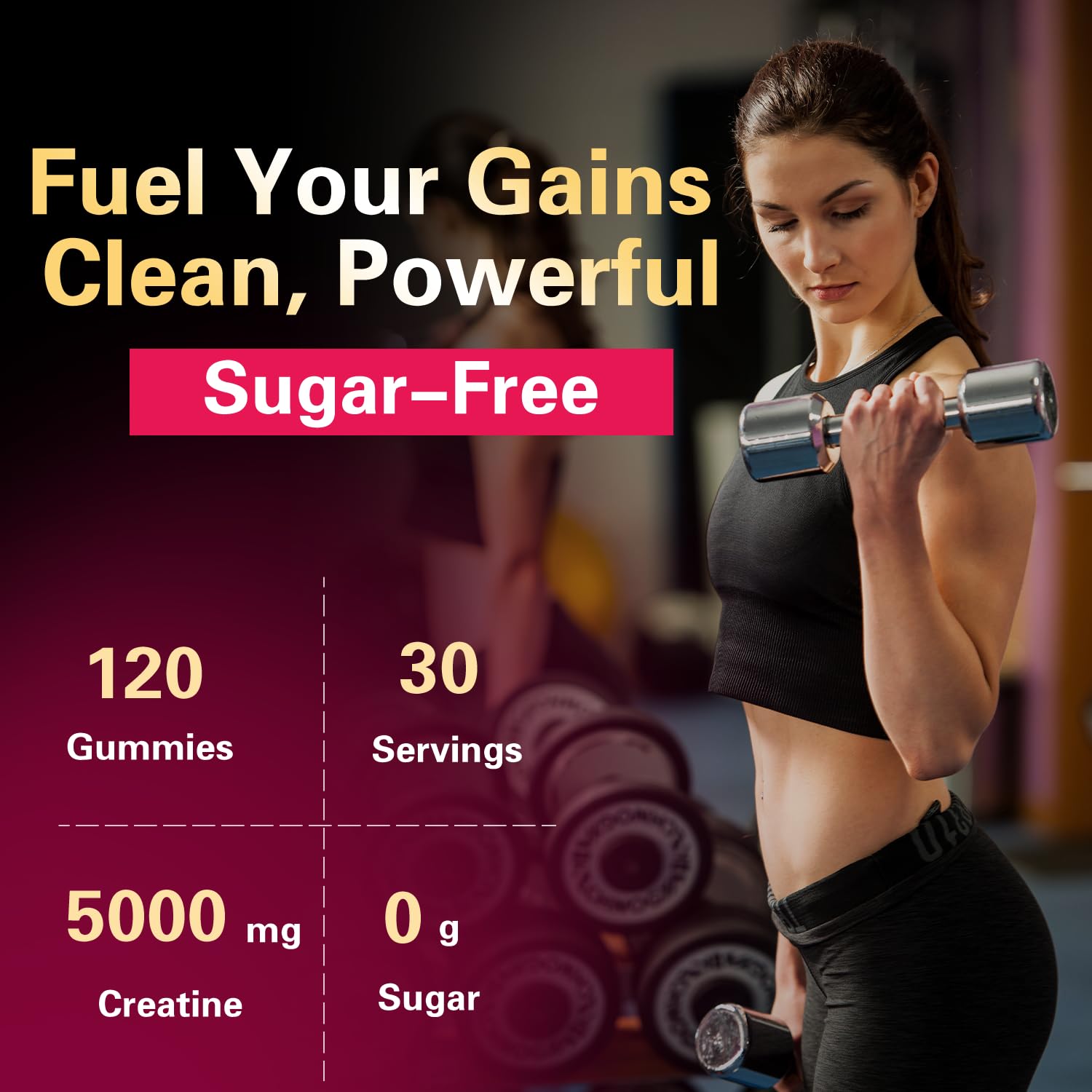 PWERD creatine gummies ideal for pre and post workout routines.