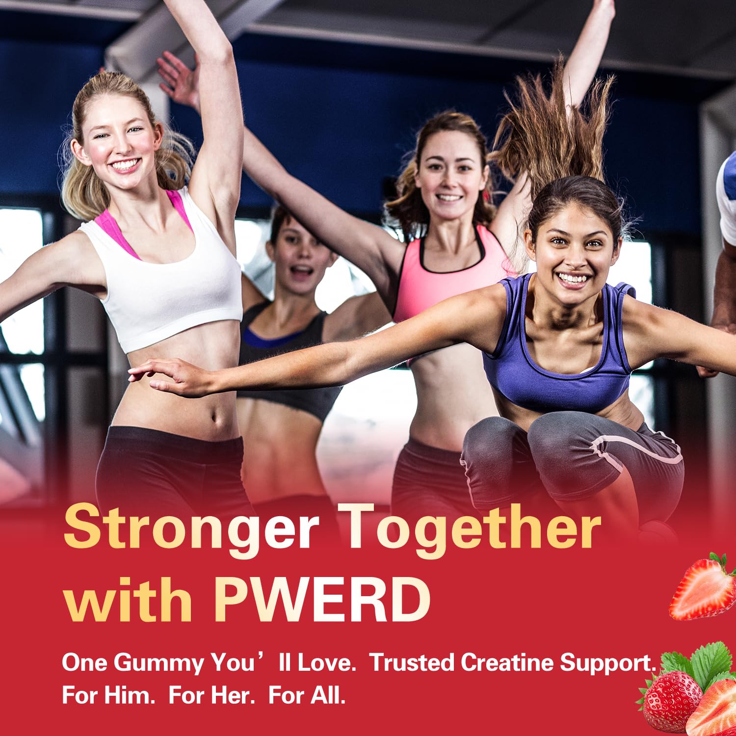 PWERD gummies designed for both women and men athletes.