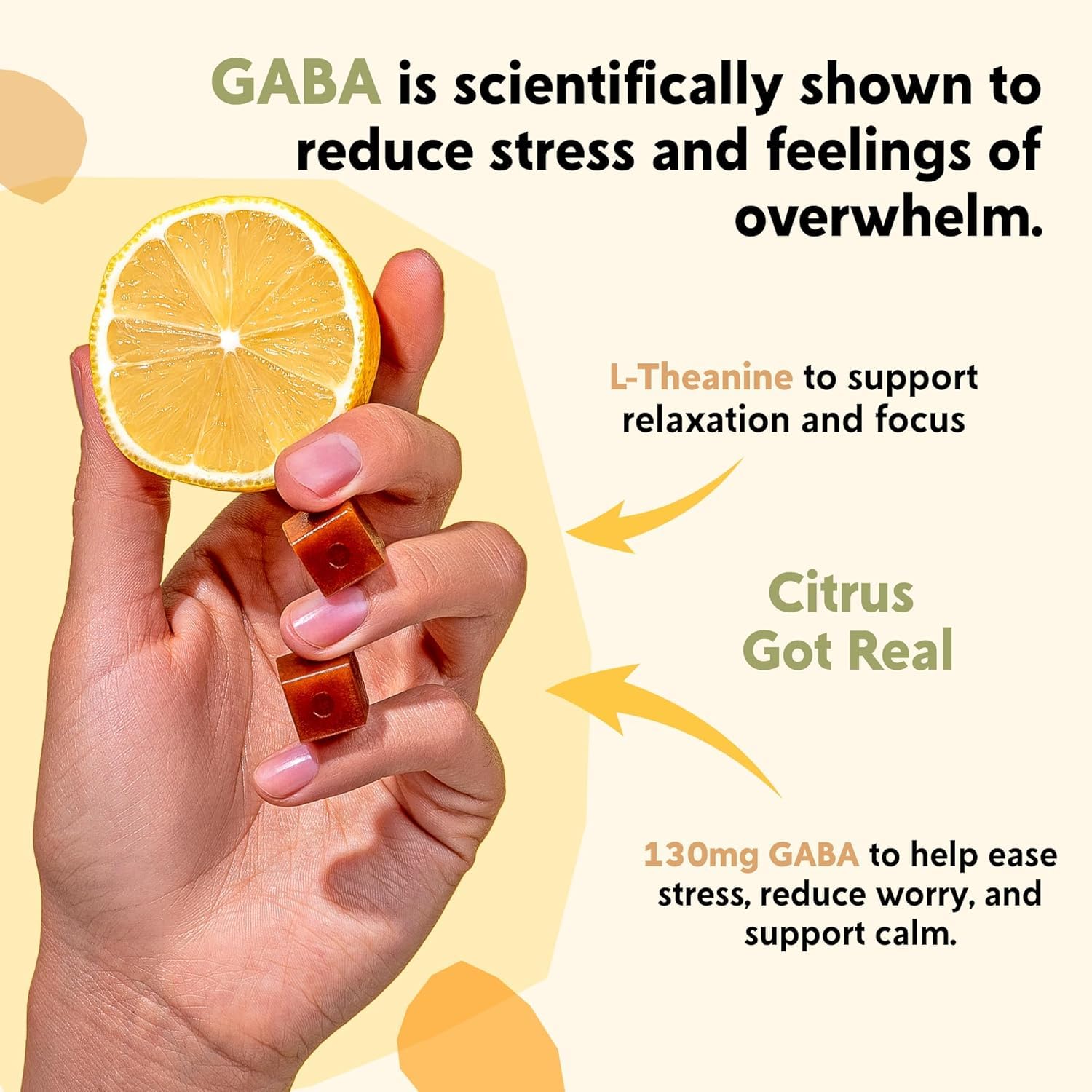 Vegan non-GMO ingredient icons for PYM Citrus Mood Chews