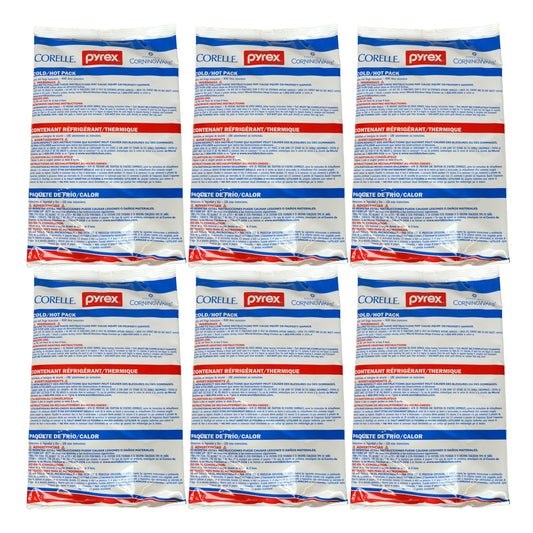 Pyrex Portables large hot/cold pack six-pack for versatile temperature control.