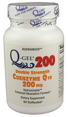 Q-Gel 200mg CoQ10 softgel capsule with enhanced absorption for daily use