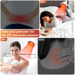 QAIHOE infrared therapy lamp height-adjustable stand for versatile body area coverage