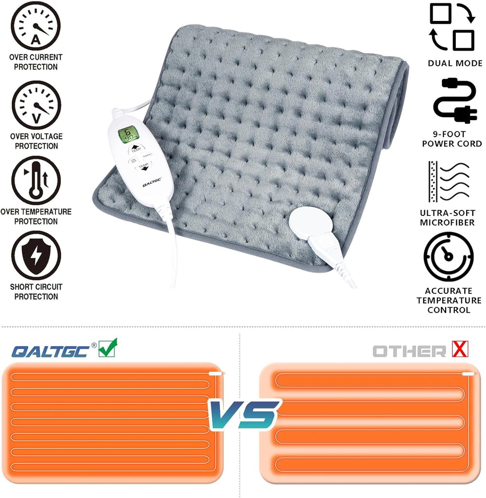 Qaltgc heating pad high-density wires deliver even warmth across areas.