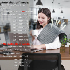 Qaltgc heating pad soft double-sided flannel for gentle skin contact.