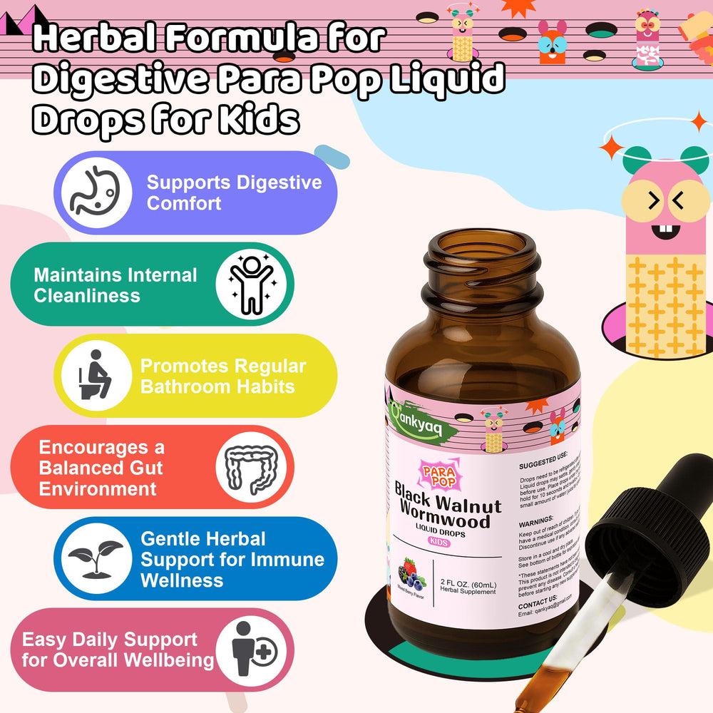 Q'ankyaq Kid Detox ingredients closeup highlights natural botanicals.