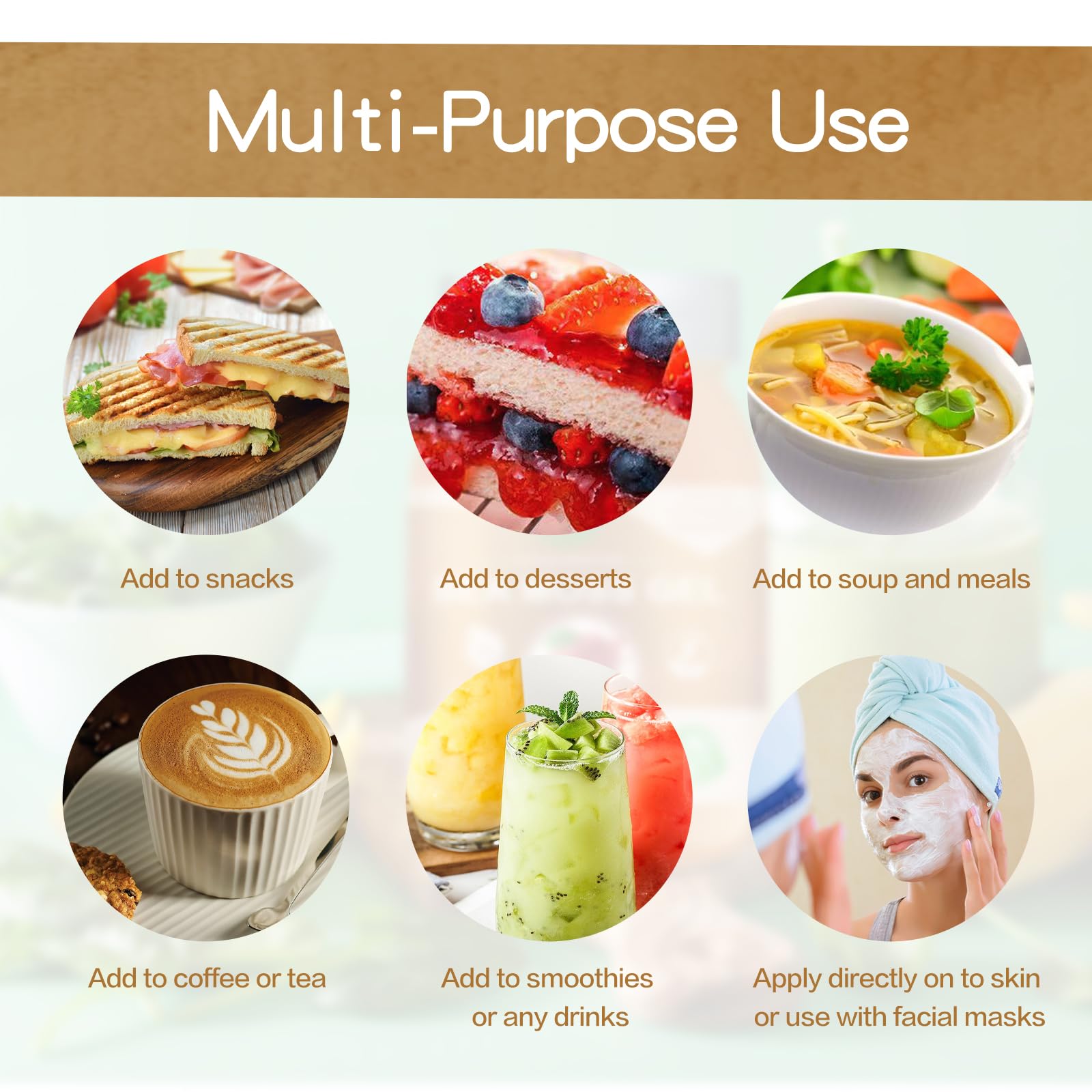 QANLOI seamoss raw gel added to a smoothie for nutrition boost