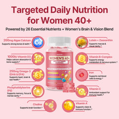 Qanoreth Women multivitamin lutein-zeaxanthin bottle for eye health