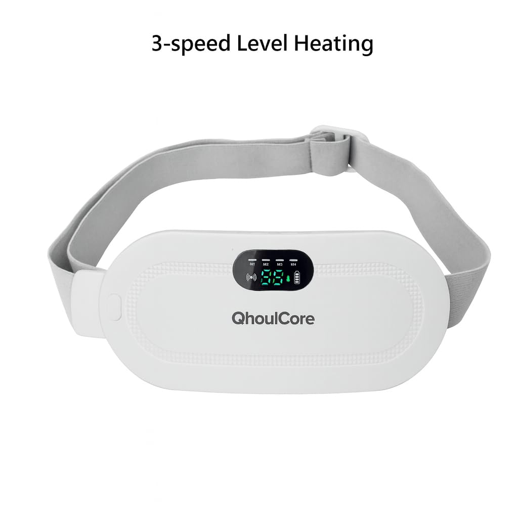 QhoulCore heated waist belt charging via USB-C for cordless use on the go.