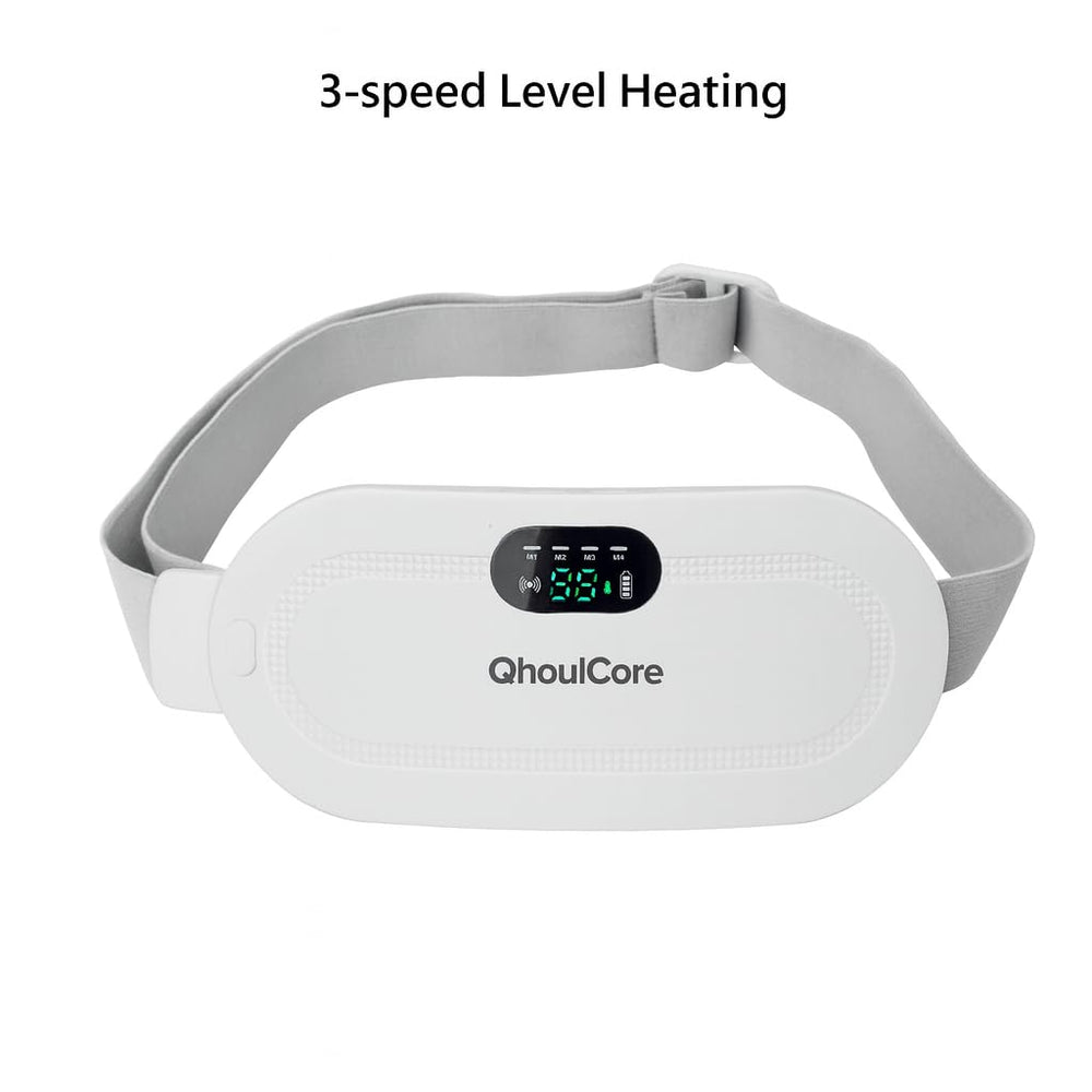 QhoulCore heated waist belt charging via USB-C for cordless use on the go.