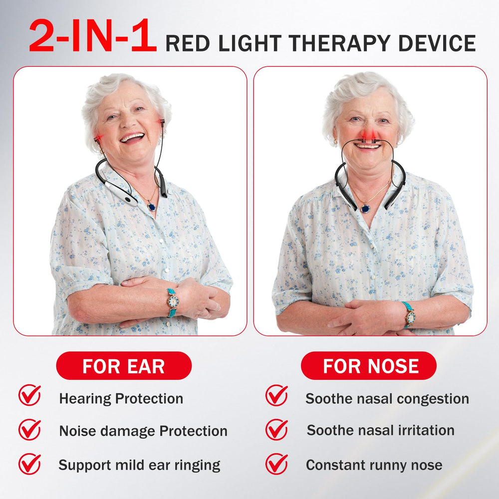 QHZ 2-in-1 nasal and ear device offers convenient care anywhere.