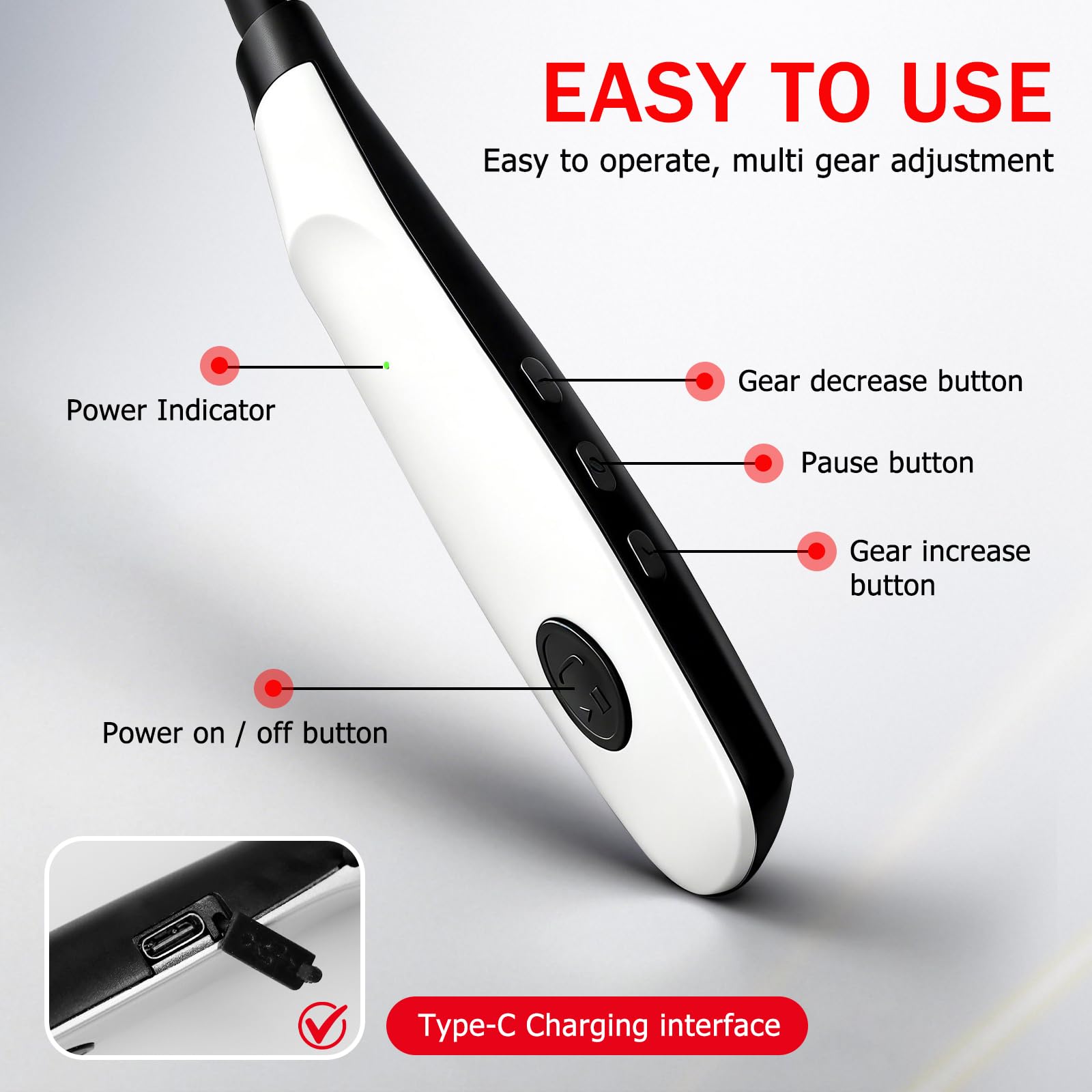 QHZ soft silicone tips ensure comfortable, hygienic fit.