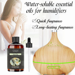 Qiapu peppermint essential oil in diffuser setup for relaxing atmosphere.
