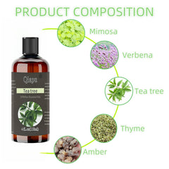Qiapu essential oil blend ready for mixing with carrier oil.