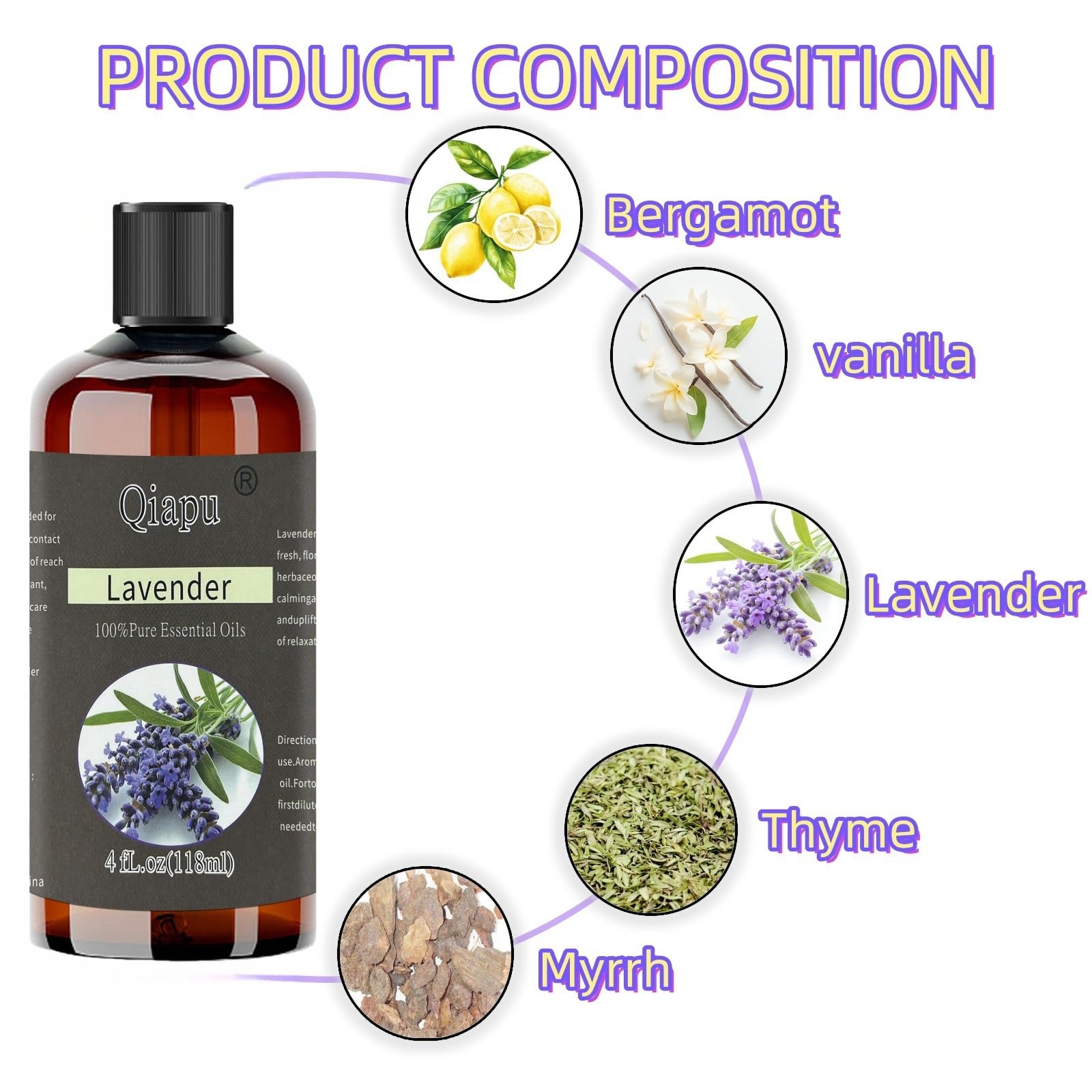 Qiapu bottle with natural elements suggesting pure ingredients and freshness.