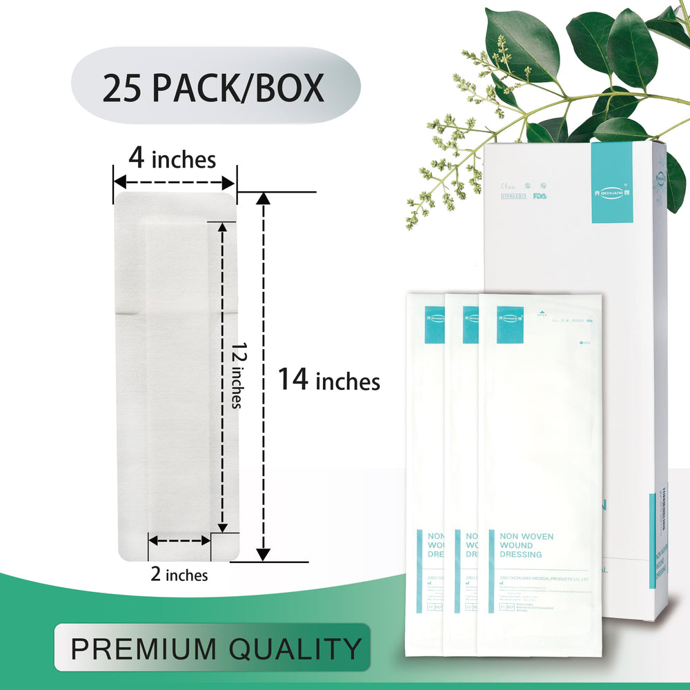 QICHUANG sterile island wound dressing close-up shows clean, reliable protection.