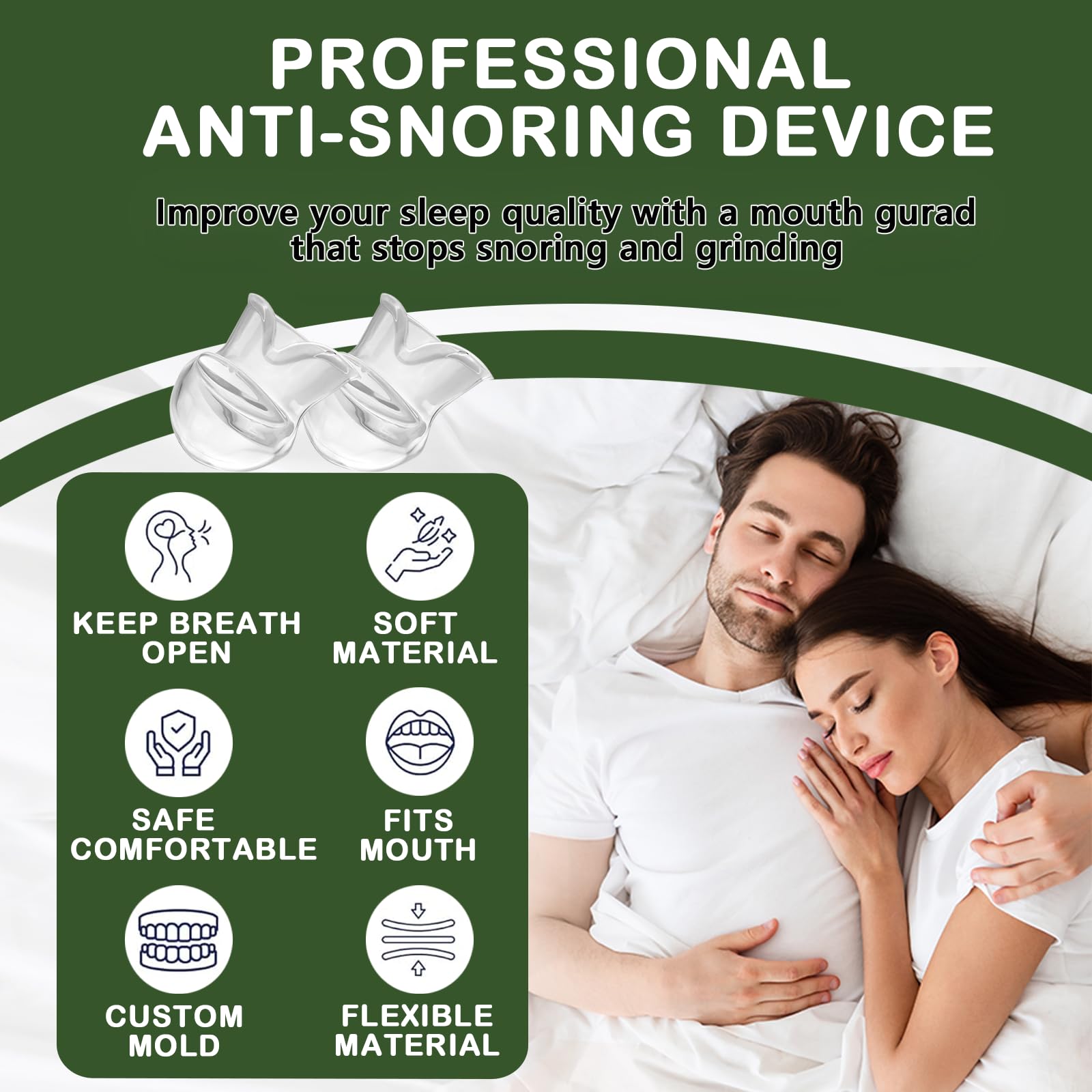 Qidoor bedside sleep scene with partner for calmer nights