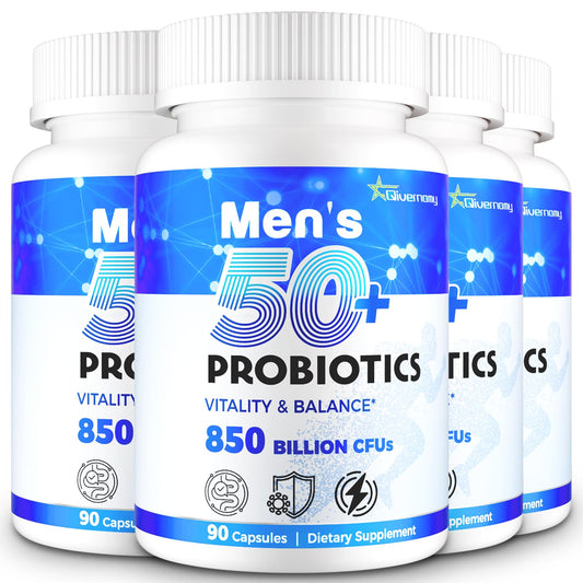 QIVERNAMY 50Plus probiotic bottle supports daily gut balance on the go