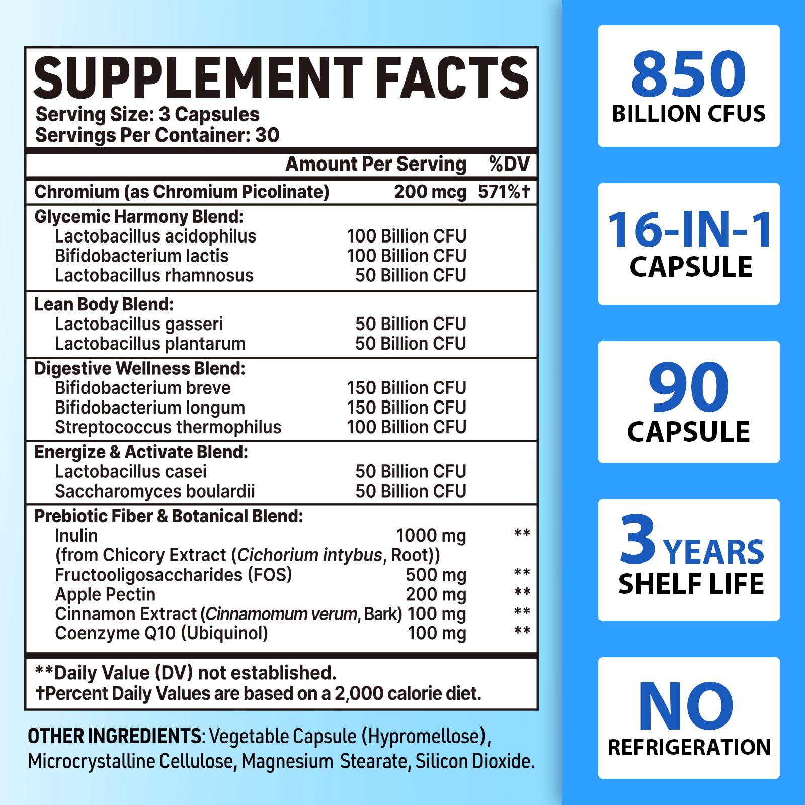 QIVERNAMY 50Plus probiotic capsules provide high potency for a busy lifestyle