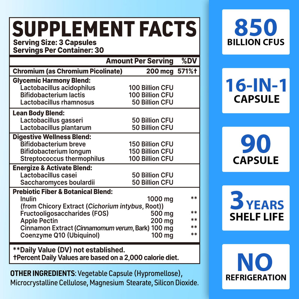 QIVERNAMY 50Plus probiotic capsules provide high potency for a busy lifestyle