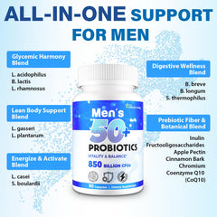 QIVERNAMY probiotic label highlights 850B CFU and 360 capsules
