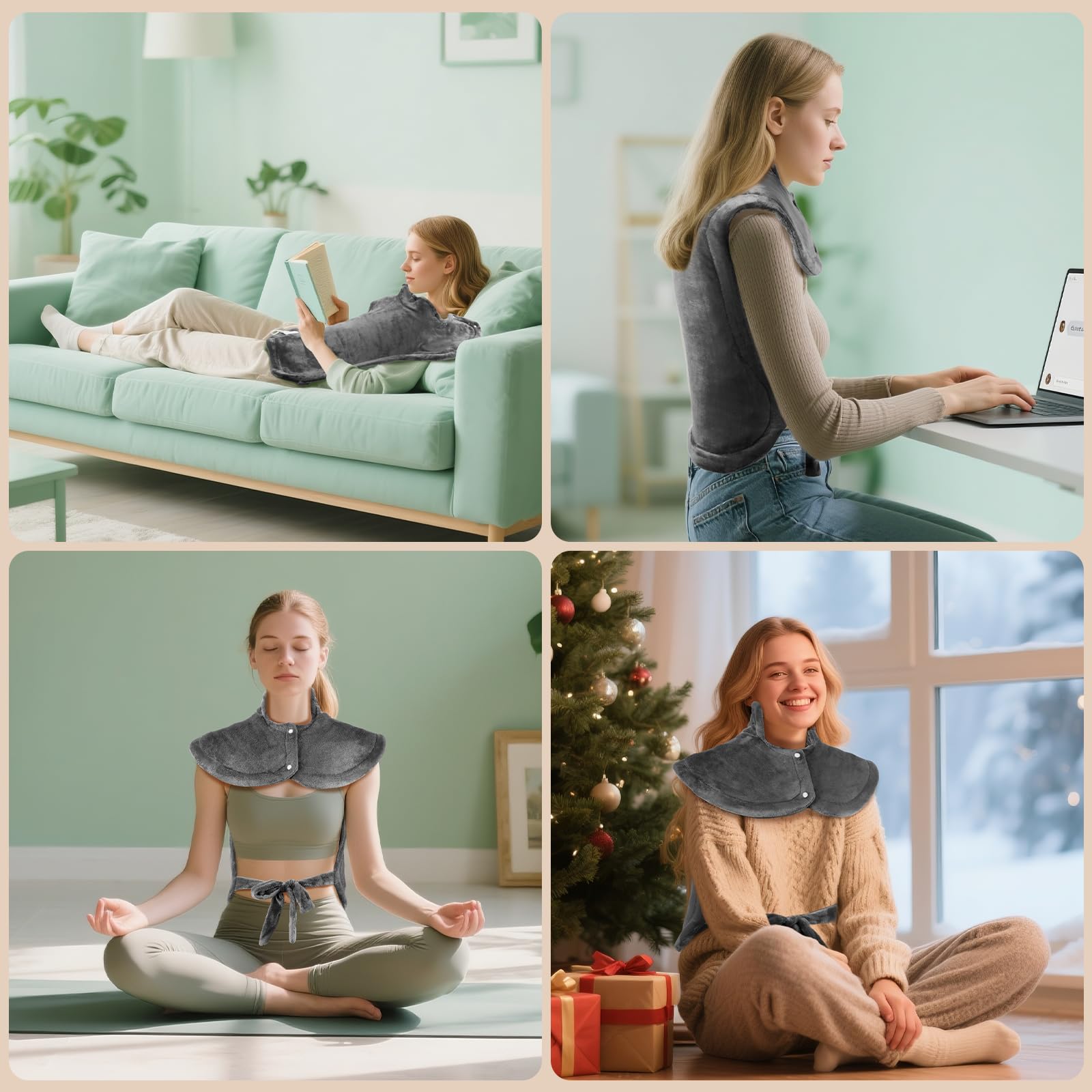 Qoosea pad features a long 6-foot cord for flexible placement