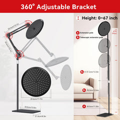 QRQ long 104-inch cord enables flexible room placement.