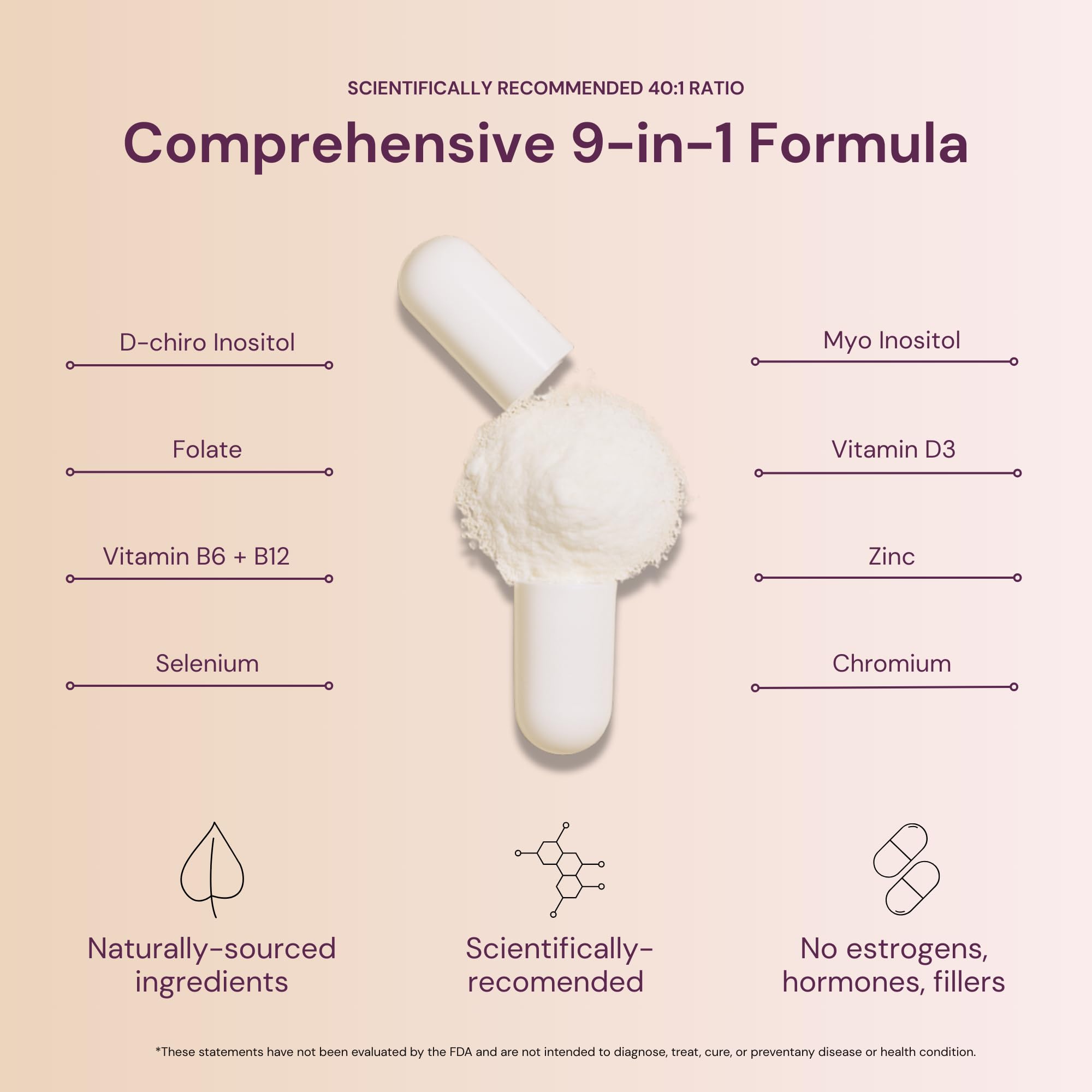 Close-up of QSTA capsules for easy daily intake and consistent support.