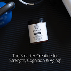 Qualia Creatine+ dissolving in water shows fast absorption.
