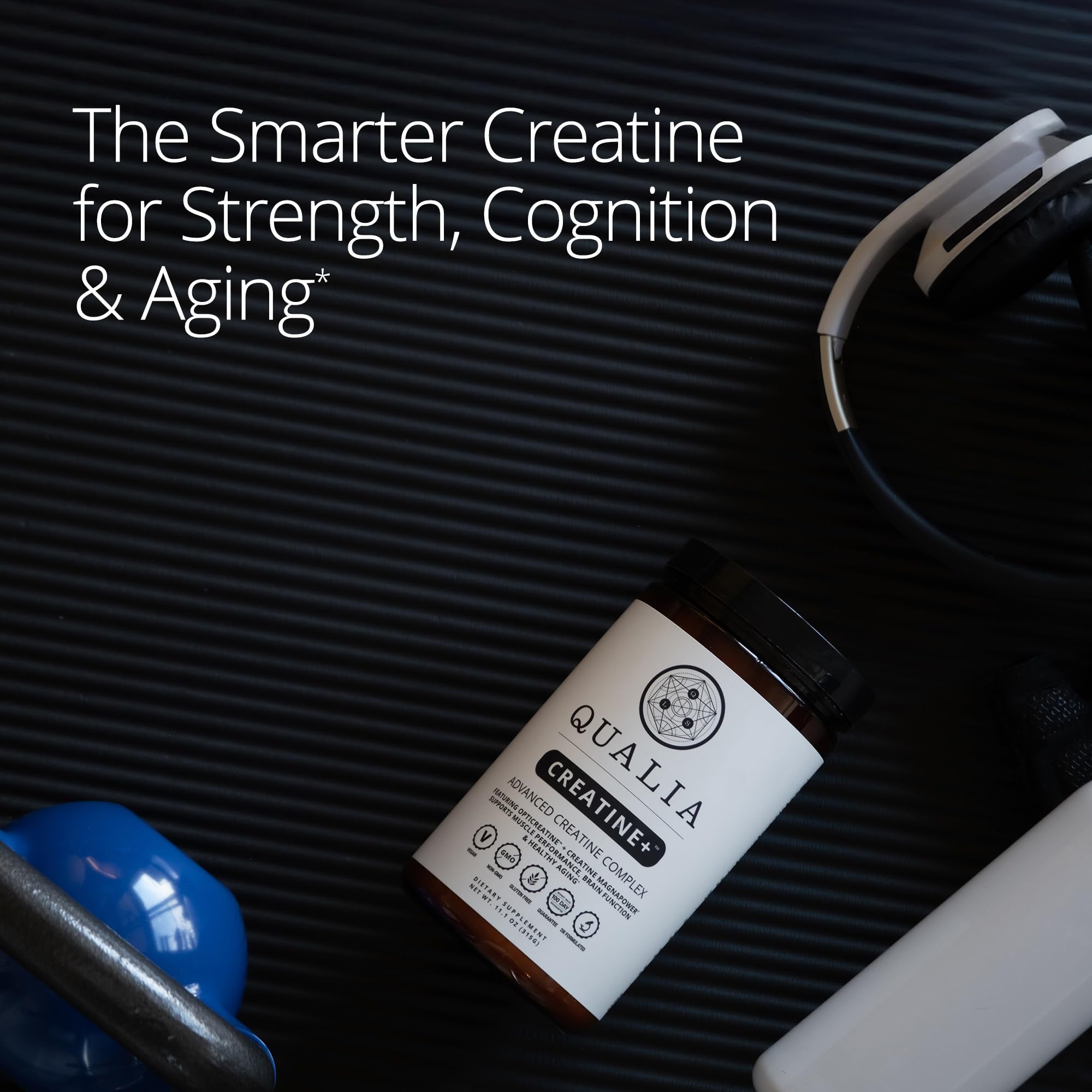 Qualia Creatine+ vegan, ethically sourced ingredients