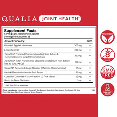 Qualia Joint Health capsules on a surface suggesting daily joint support.