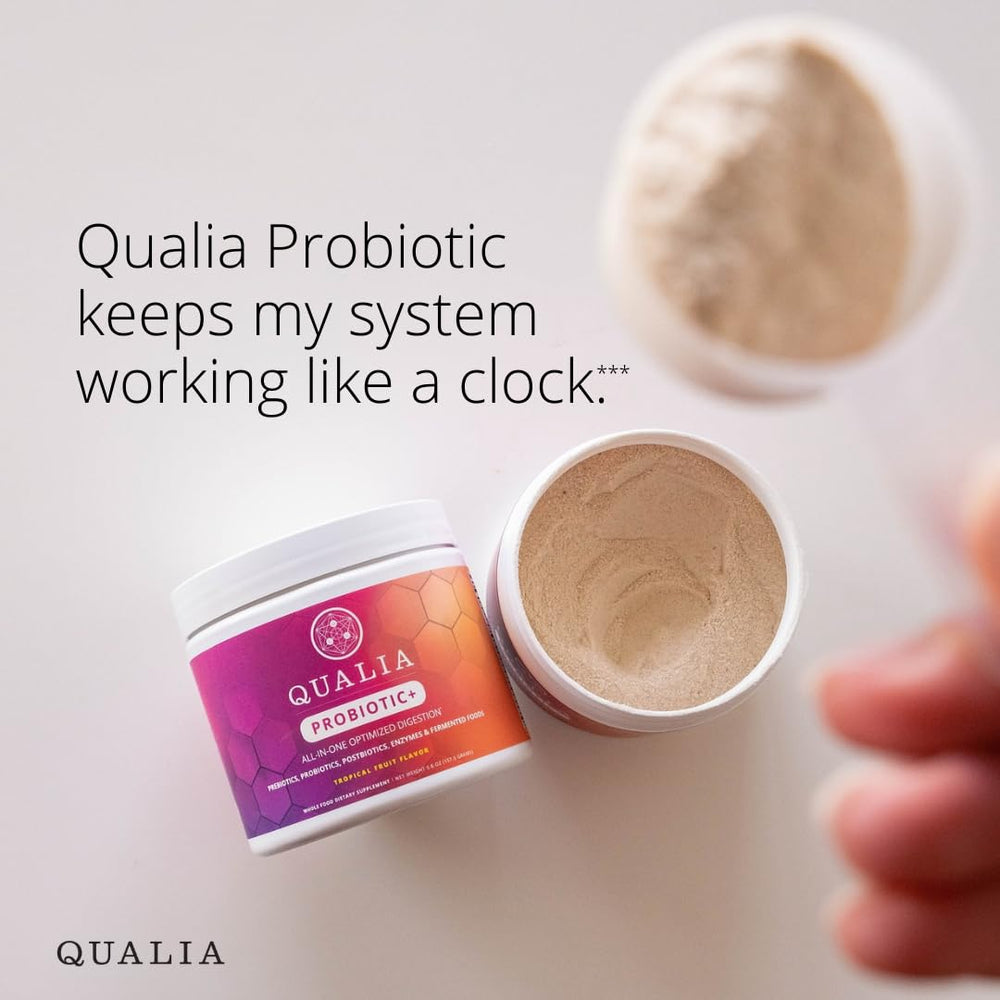 Qualia Probiotic packaging emphasizes responsible sourcing