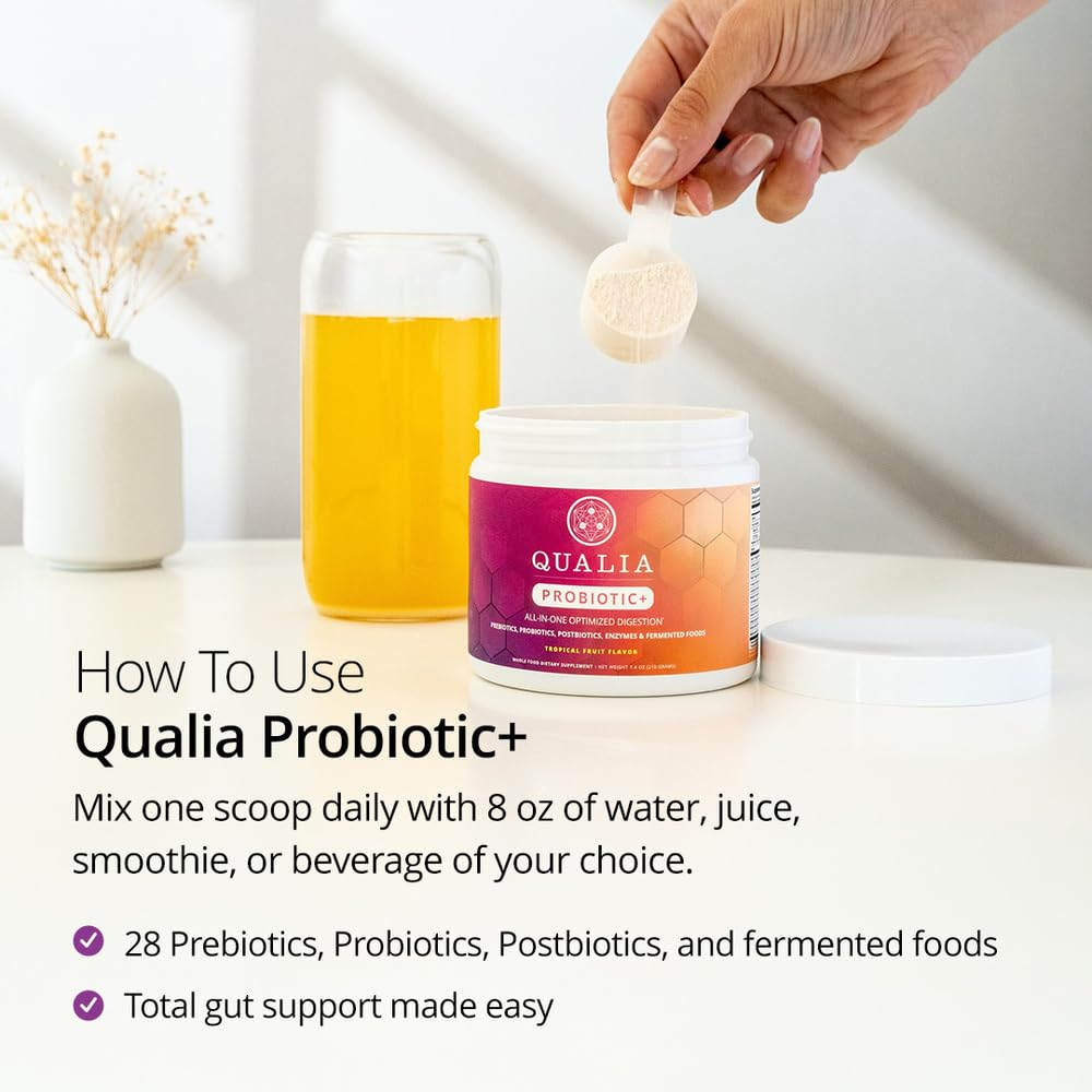 Qualia Probiotic ingredients list suggests spore-based probiotics and prebiotics