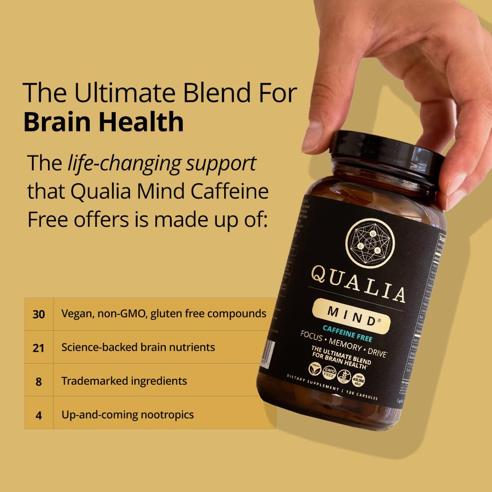 Qualia Mind ingredients label displayed for a transparent blend