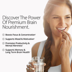 Qualia Mind Lions Mane extract visual indicating cognitive nourishment