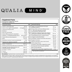 Qualia Mind in a morning routine with coffee for daily focus.