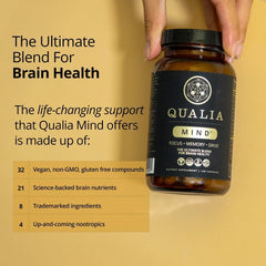 Qualia Mind packaging open to reveal the 2 week supply.