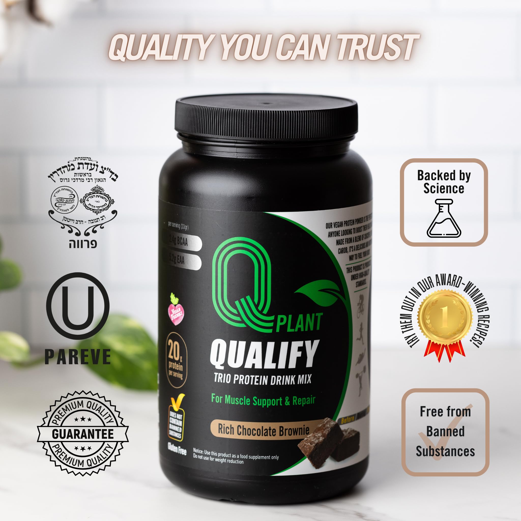 Qualify kosher-certified powder bag signals trusted quality for everyday use.