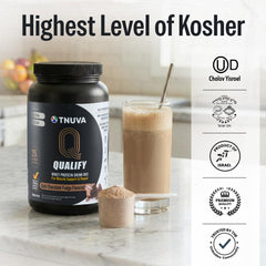 Qualify dark chocolate flavor blends smoothly into smoothies and drinks