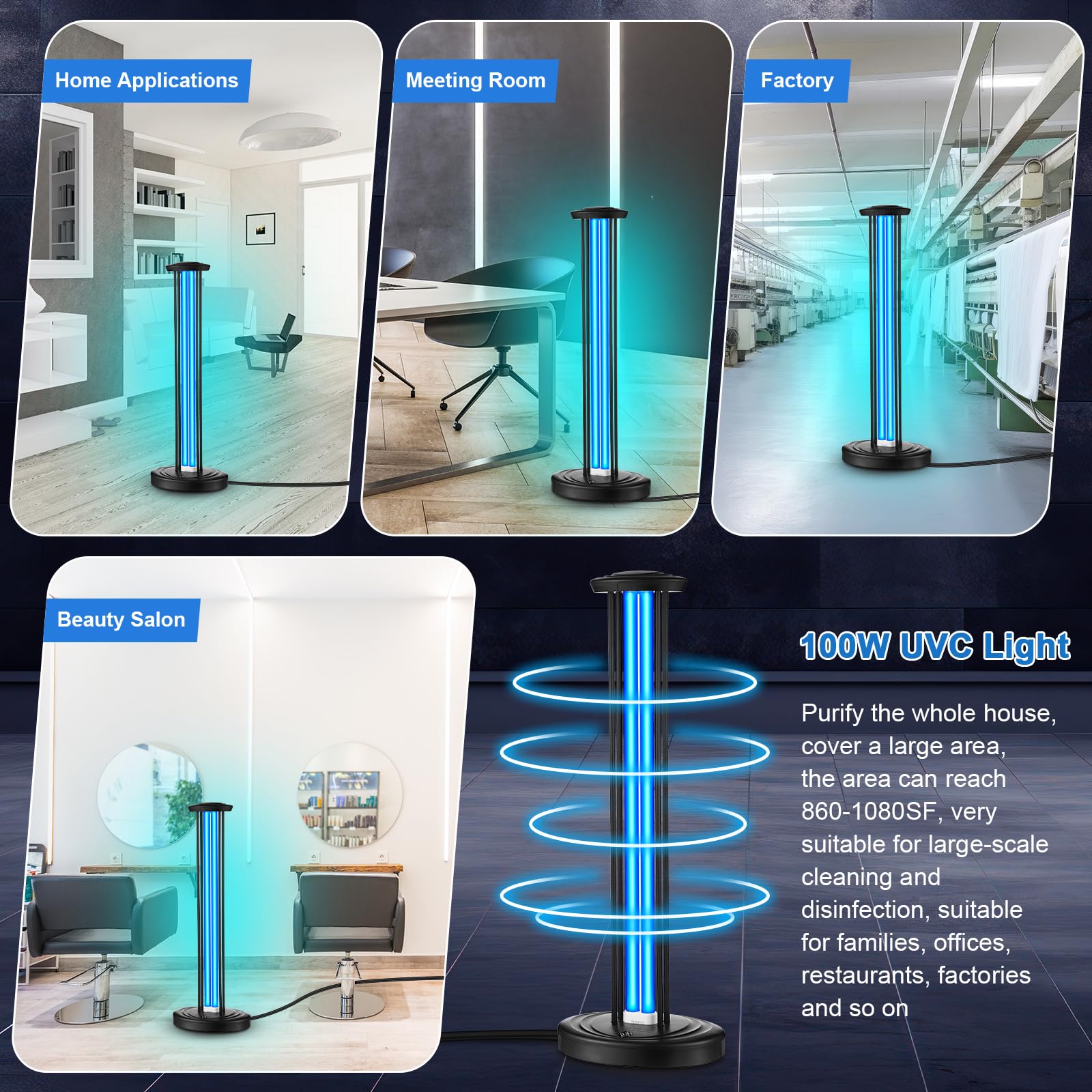Qualirey UV light caution illustrating safety steps during use.