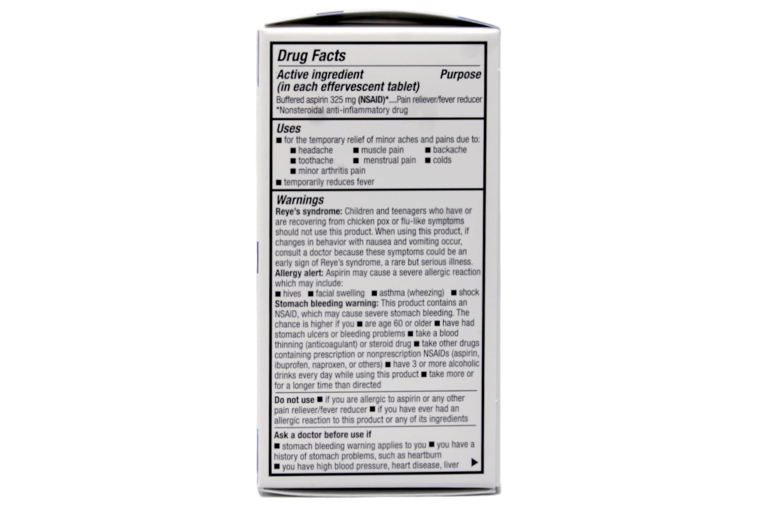 Quality Choice effervescent tablets dissolving in a tall glass of water ready to drink.
