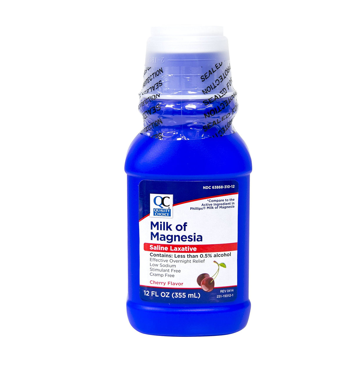Quality Choice Milk of Magnesia cherry bottle for occasional constipation relief