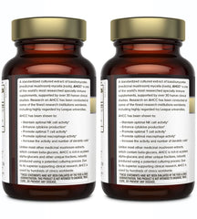 Quality of Life Kinoko Gold AHCC two-bottle pack ready for daily immune support.