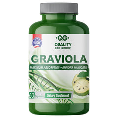 Quality One Graviola Max bottle cap close-up highlighting premium capsule design for daily wellness.
