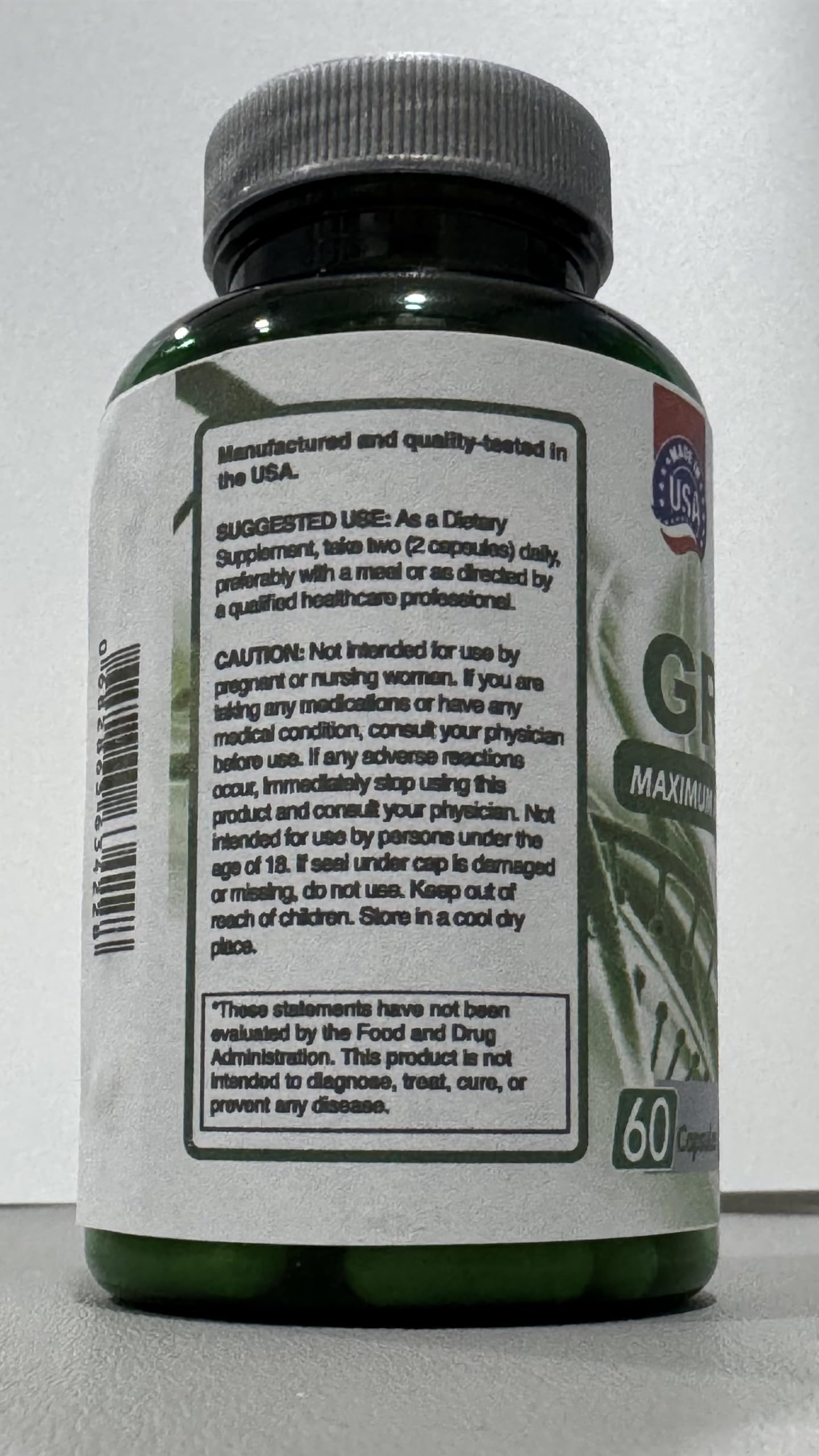 Quality One Graviola Max quality seal signals GMP standards and trust.