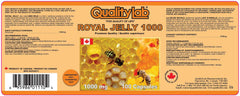 QualityLab Royal Jelly 1000 mg capsules close-up highlighting potency