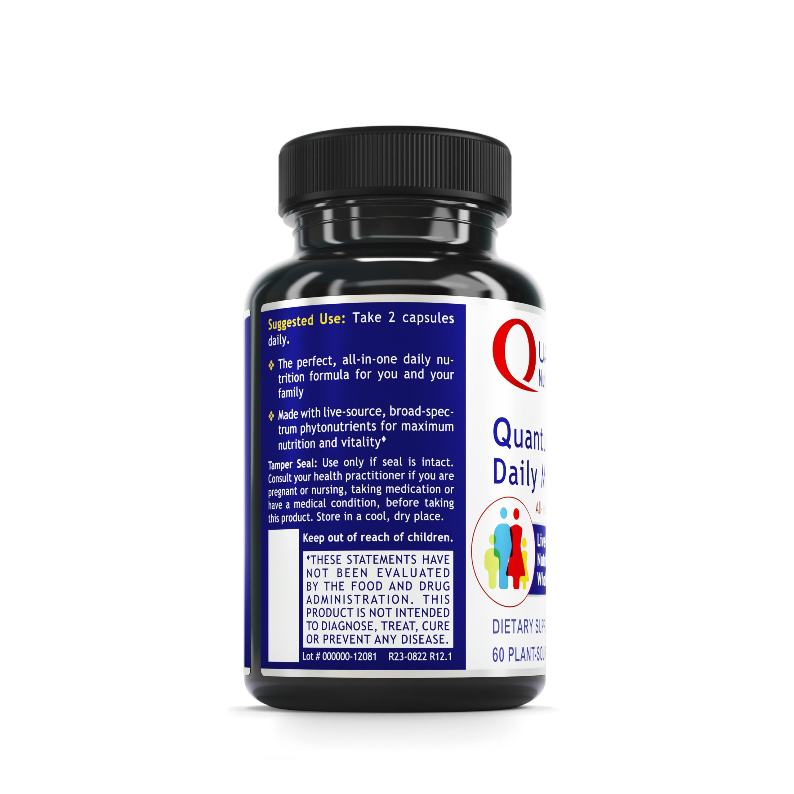 Quantum Nutrition Daily Multivitamin ingredient blend with cordyceps and calcium